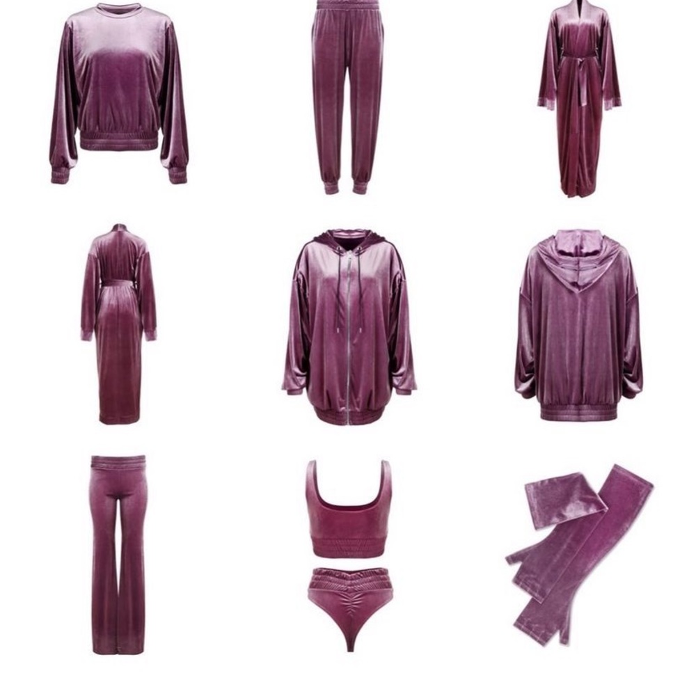 Laina Raina leisure set. -in sugar plum Pink, Purple